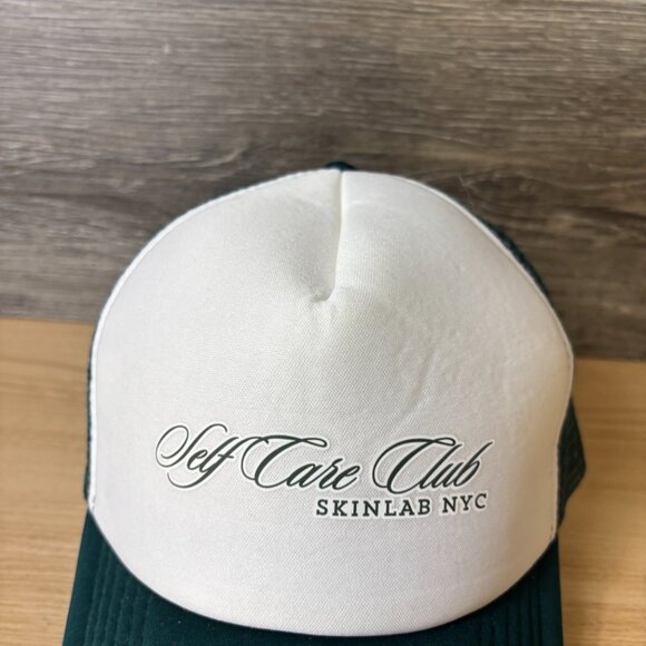 Skinlab NYC Hat Cap Snap Back Green White Trucker Self Care Club - Picture 3 of 10